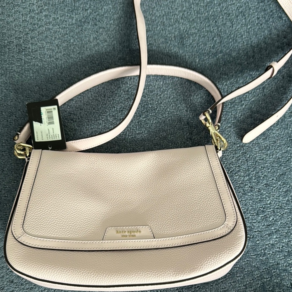 Kate Spade Pink Shoulder Bag with Gold Accents